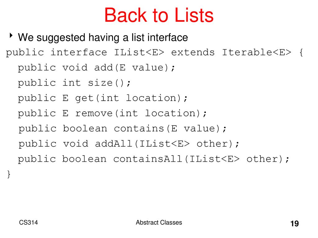 Topic 10 Abstract Classes I Prefer Agassiz In The Abstract Ppt