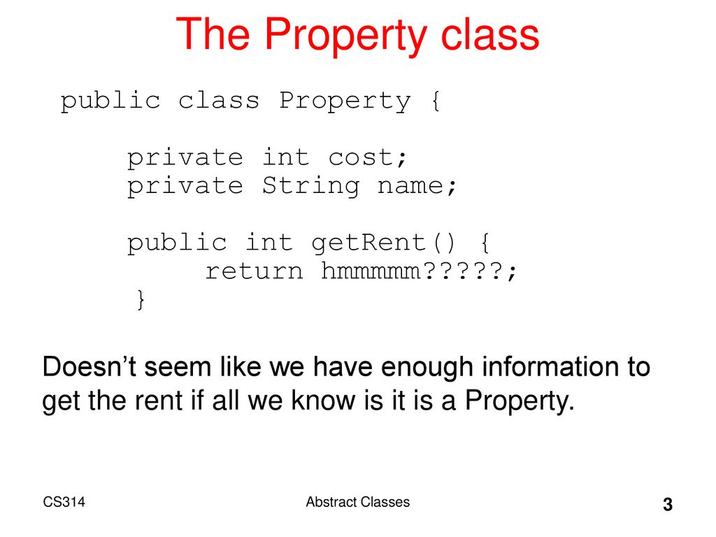 Topic 10 Abstract Classes I Prefer Agassiz In The Abstract Ppt