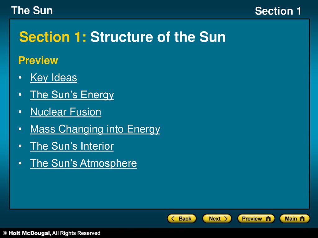 Section 1 Structure Of The Sun Ppt Download