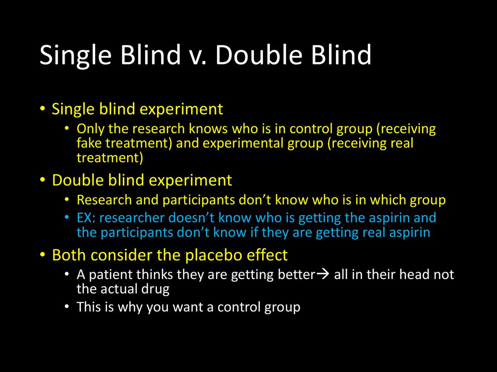 Double-Blind Studies in Research