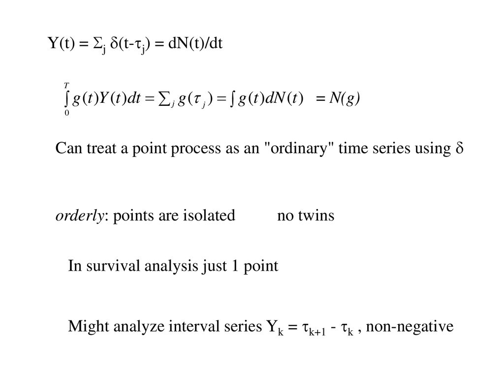 Point Processes Rates Are A Point Process Concern Ppt Download