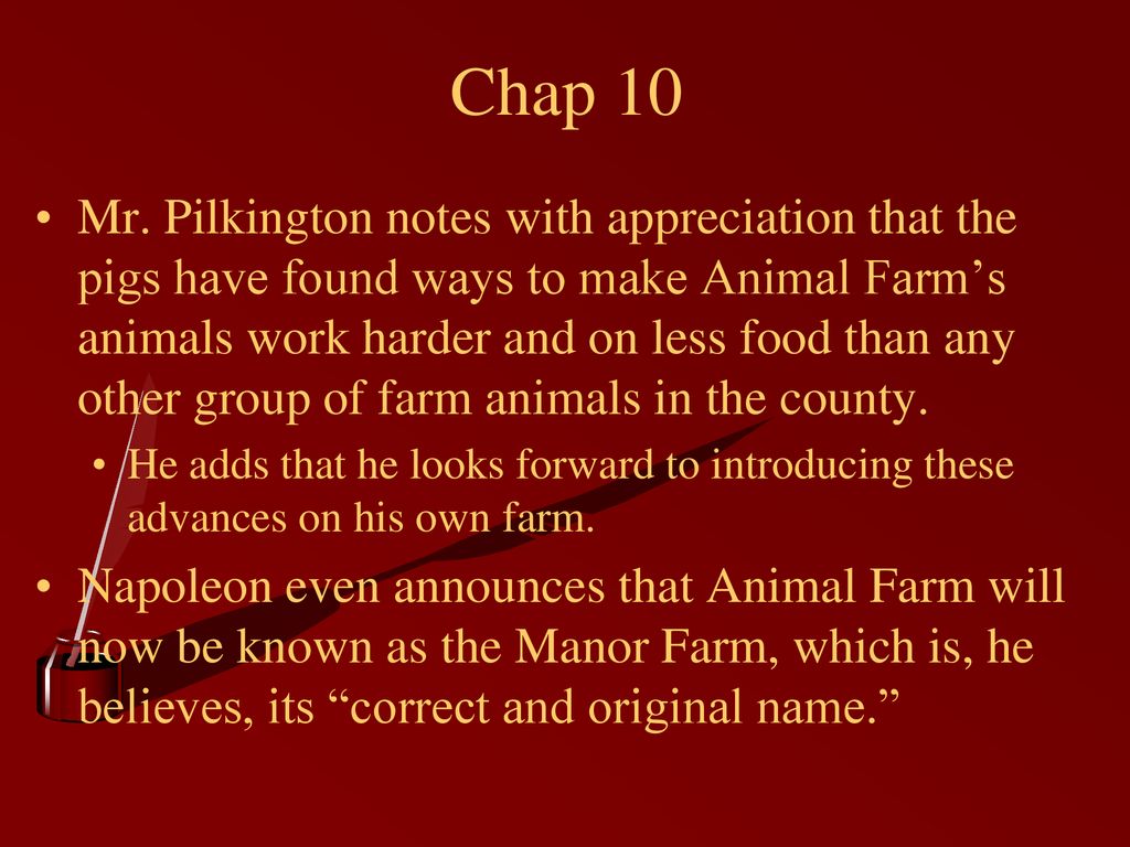 Animal Farm : Chapter 9-10 George Orwell. - ppt download