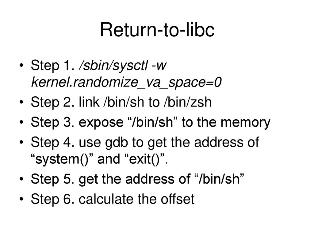 Return-to-libc Lab Zutao Zhu 09/25/ ppt download