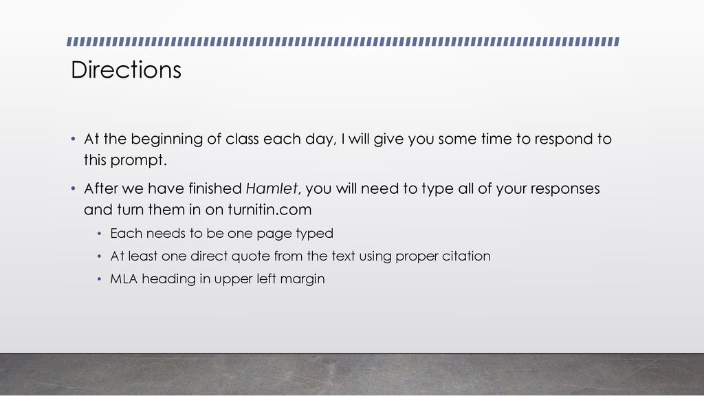 Hamlet Journal Prompts. ppt download