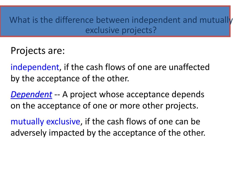 difference between independent and mutually exclusive
