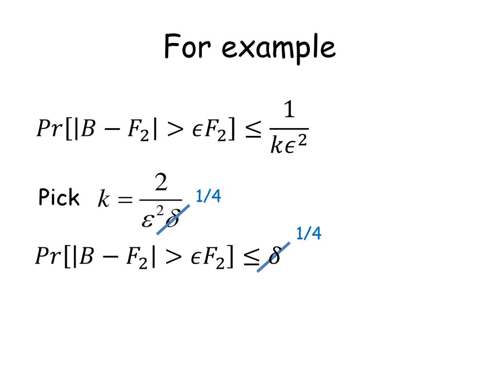 Linear Sketches Maintain Typically Random Linear Projection Of The Data Data Vector Ppt Download