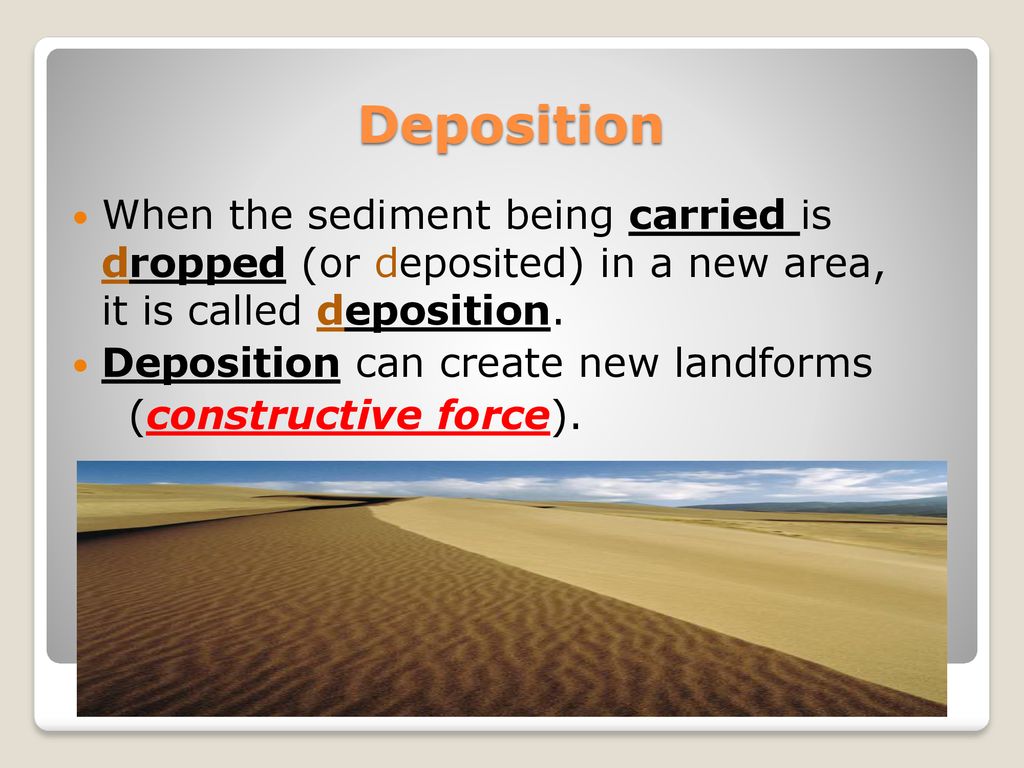 Erosion and deposition ppt download
