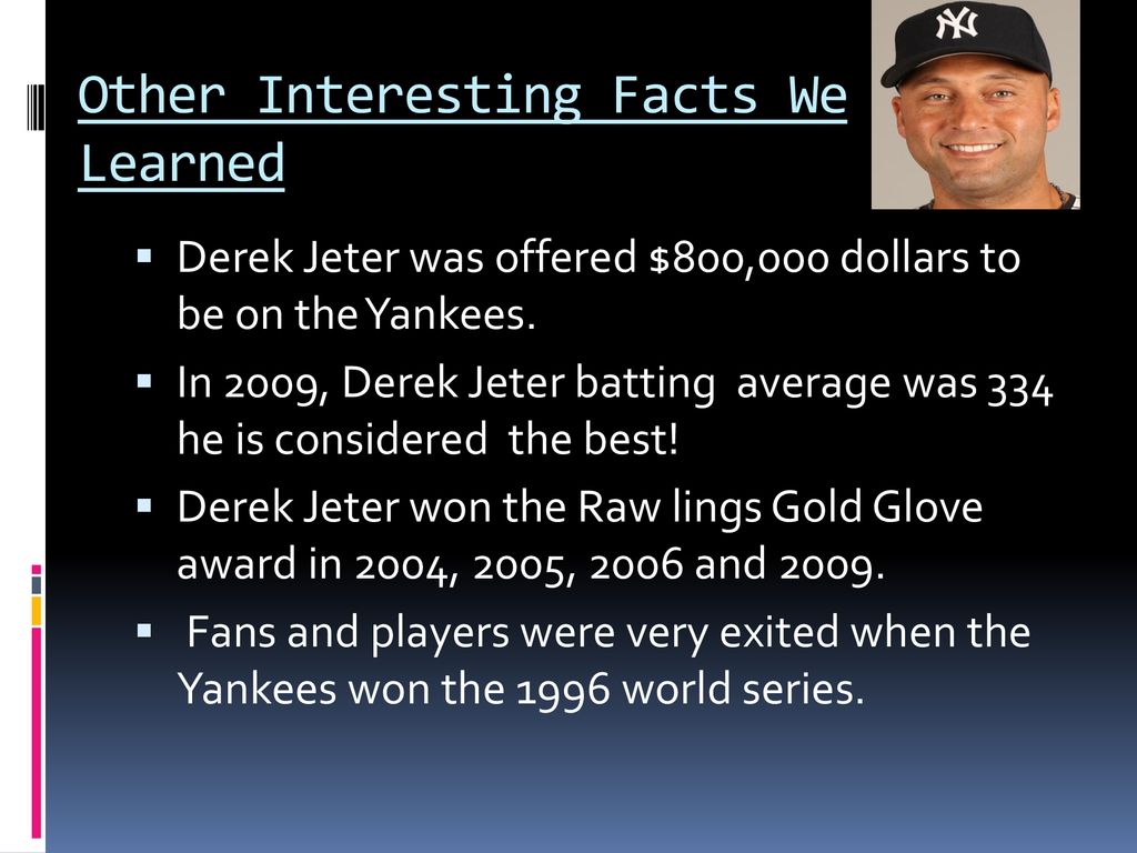 Derek Jeter Facts