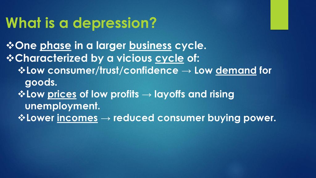 Causes of the great depression ppt download