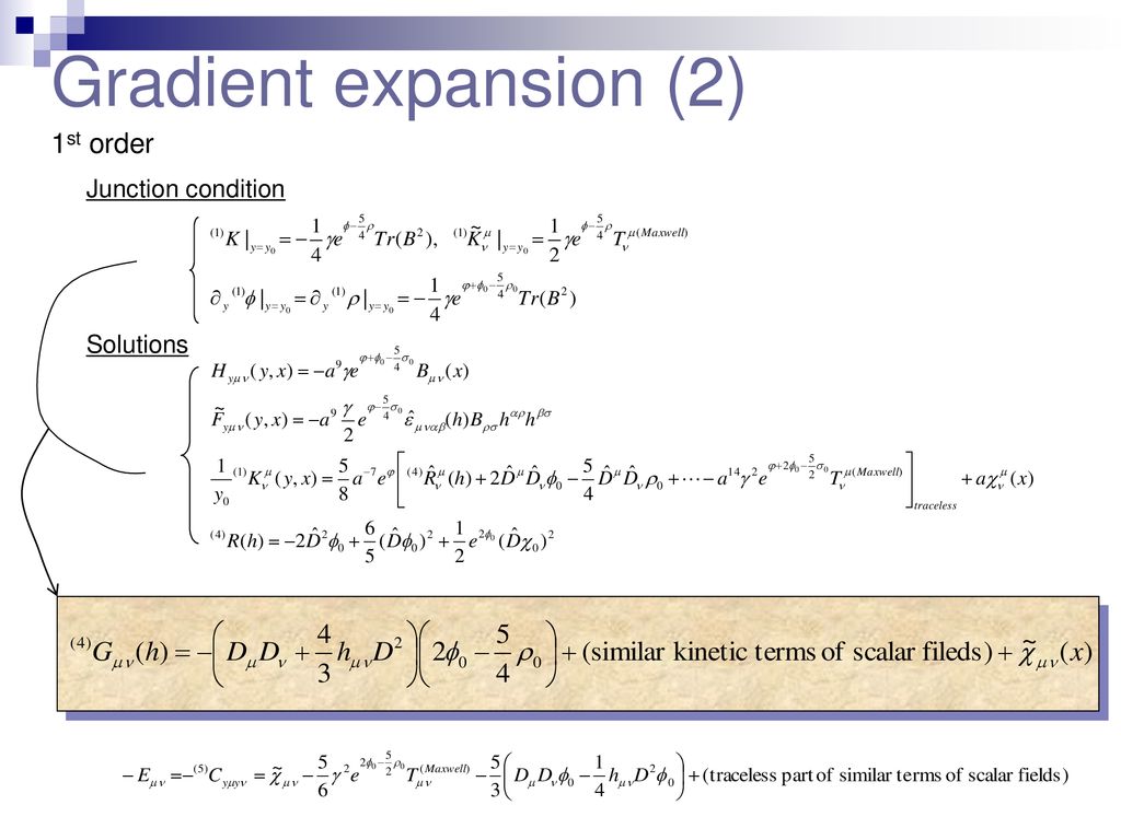 Gravitational theory on D-brane - ppt download