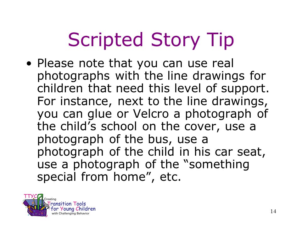 Scripted Story Tip