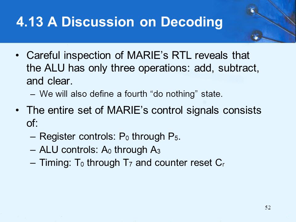 4.13 A Discussion on Decoding