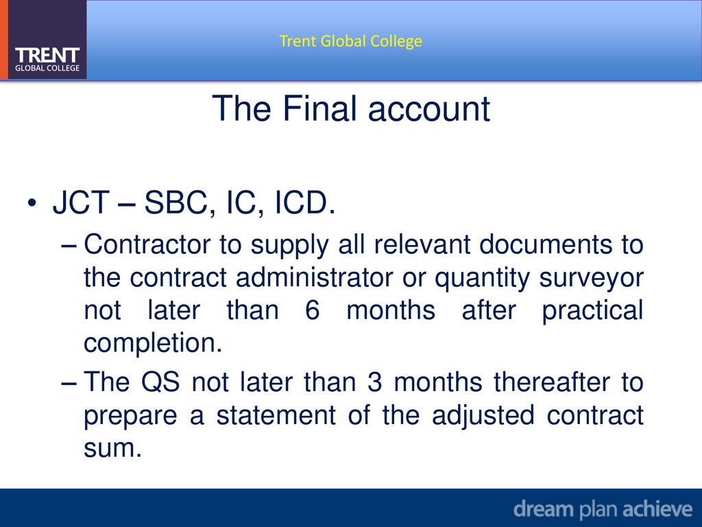 Certificates JCT 23 SBC allows for 23 different kinds of Throughout Jct Practical Completion Certificate Template