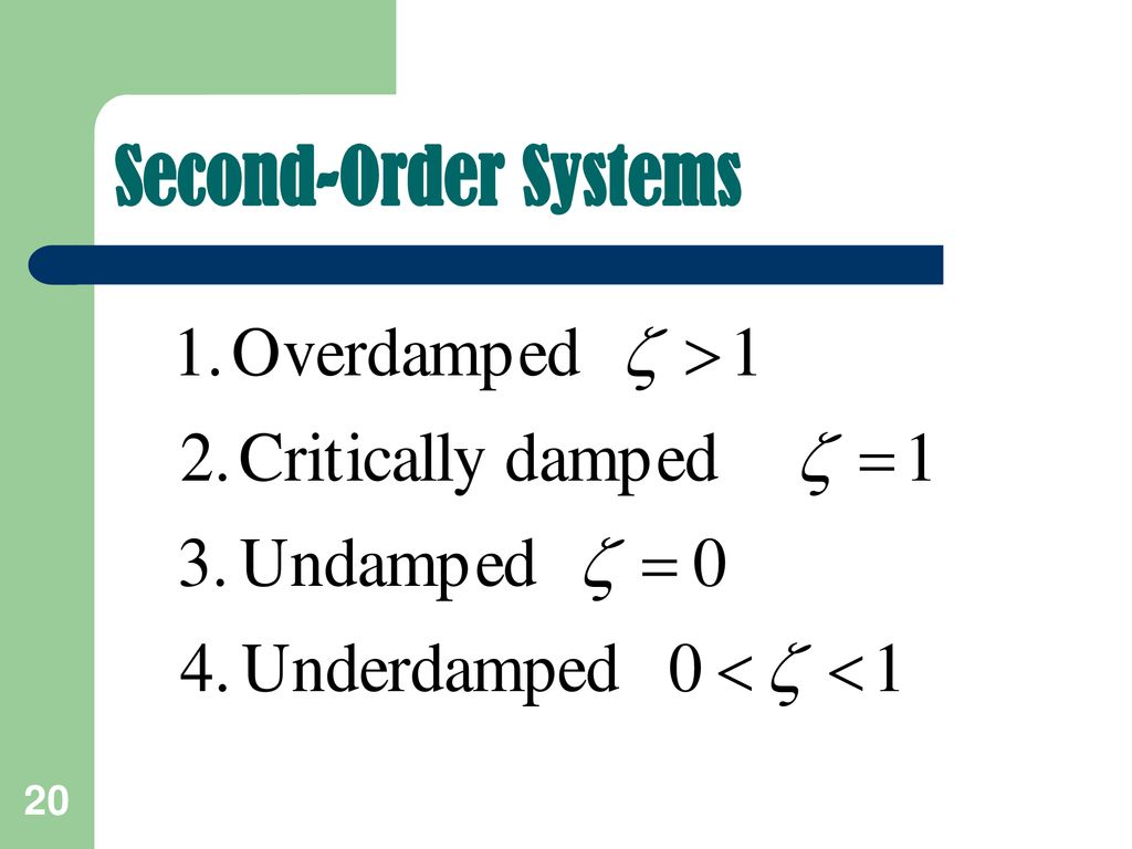 Second-Order Systems