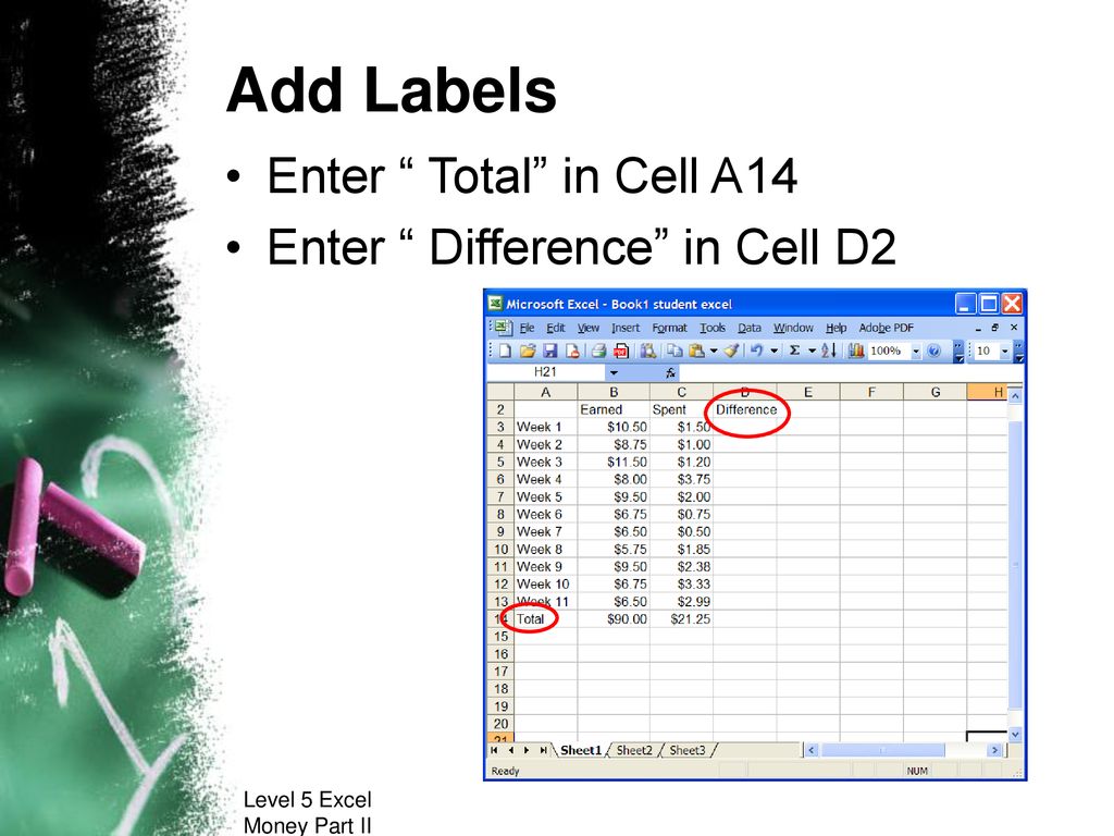 Teacher excel demonstration money part ii money part ii ppt download