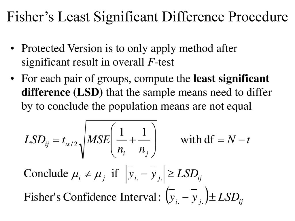 1 way analysis of variance completely randomized design ppt download