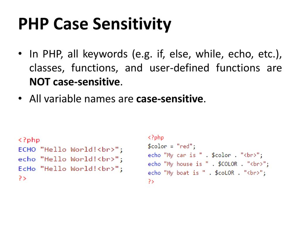 case sensitivity of class name - PHP - W3Schools Forum