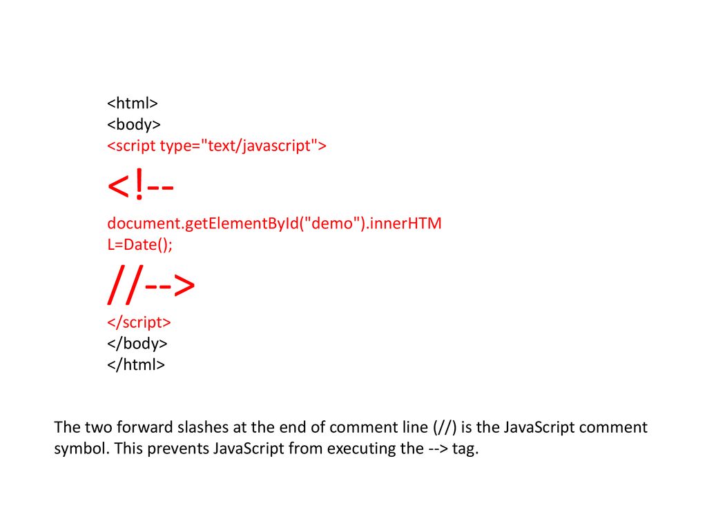 Html Body H1 My First Web Page H1 Script Type Text Javascript Document Write P Date P Script Body Html To Insert Ppt Download Html Body H1 My First Web Page H1 Script Type Text Javascript Document Write P Date P Script Body Html To Insert Ppt Download