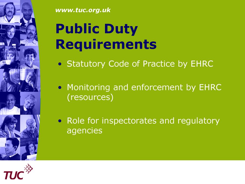Public duty requirements and the role of unions ppt download