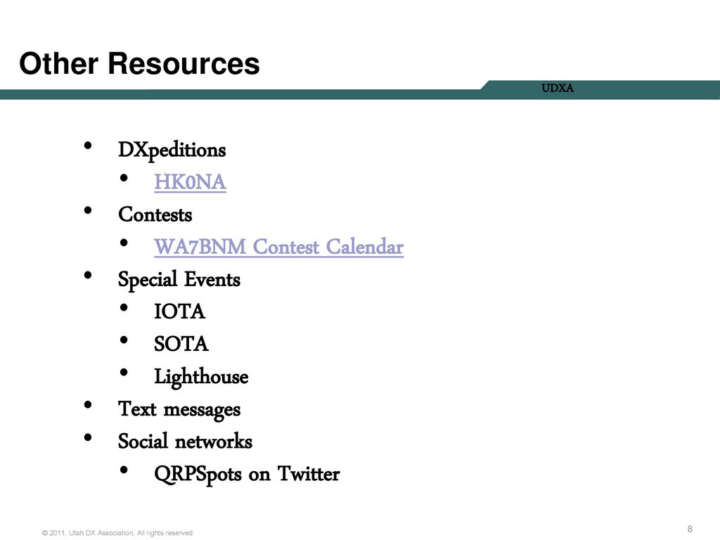 Internet Resources Jed W Petrovich AD7KG ppt download