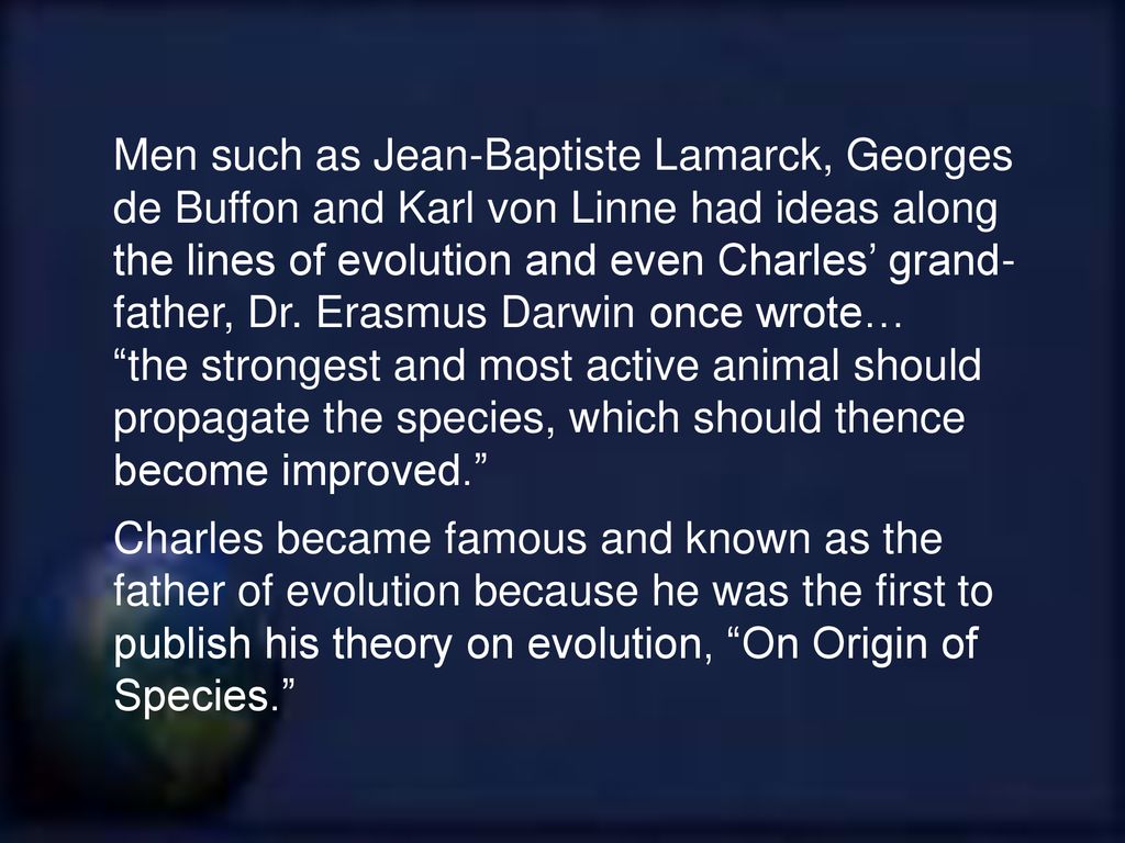 Darwin – Father of Evolution - ppt download