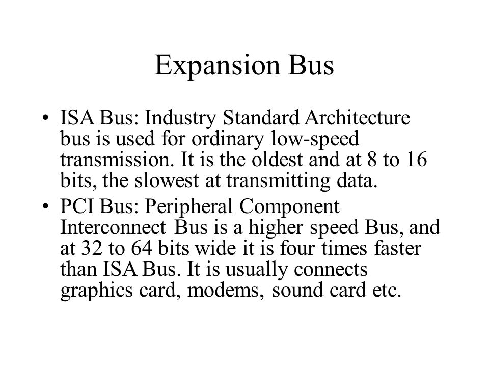 Expansion Bus