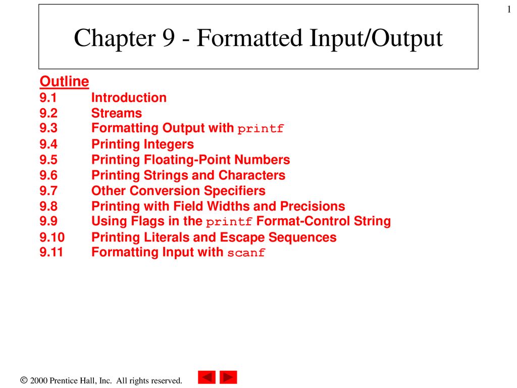 Chapter 9 formatted input output ppt download