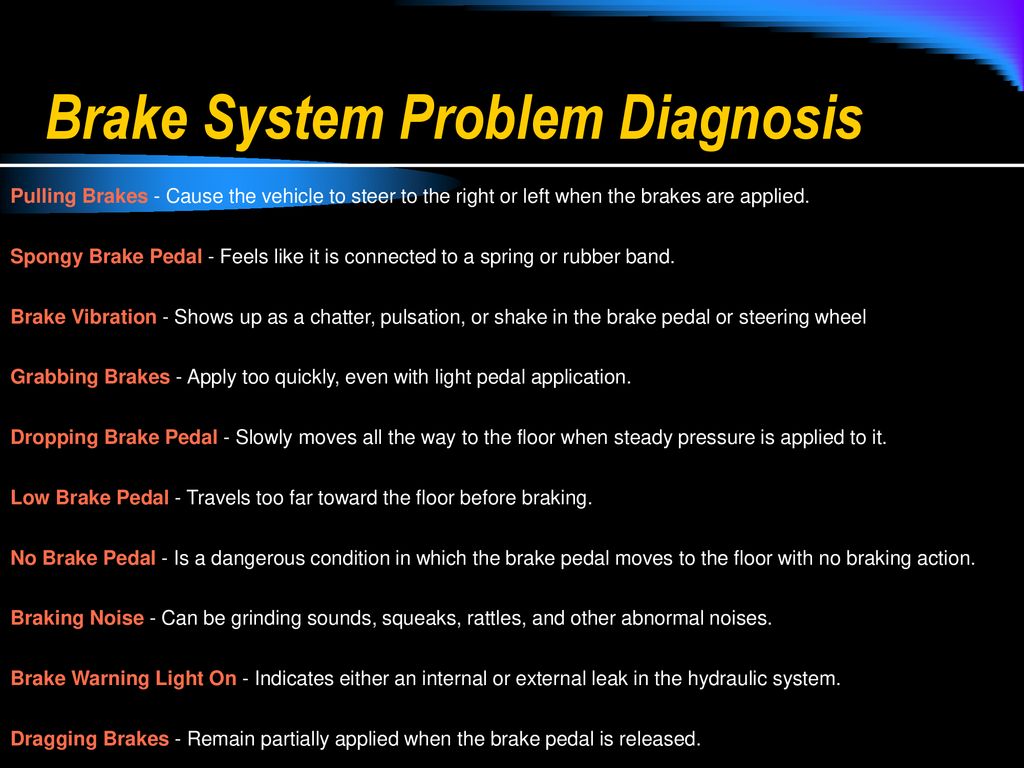 Brake System Diagnosis And Repair Ppt Download