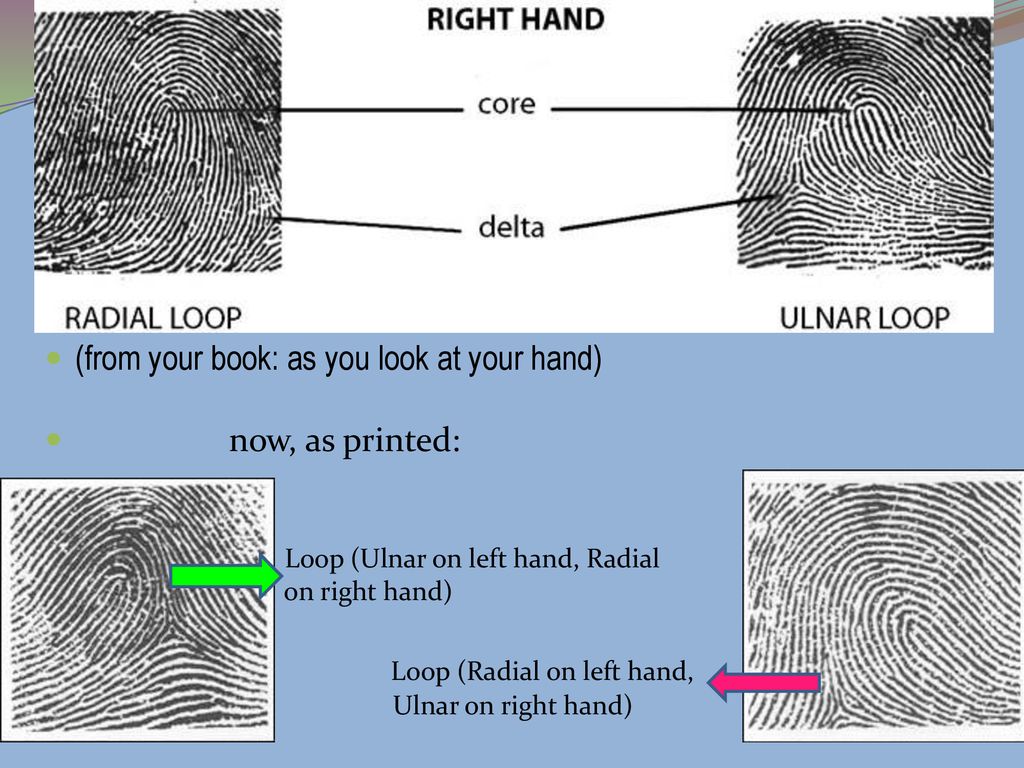 (from your book: as you look at your hand) now, as printed: