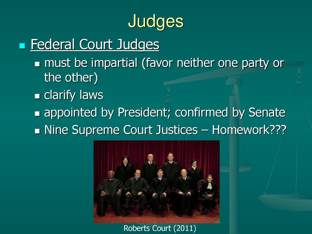 THE ROLE THE FEDERAL COURTS - ppt download