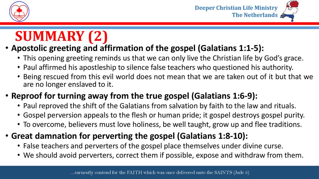 LESSON 686: DANGER OF PERVERTING THE GOSPEL ppt download