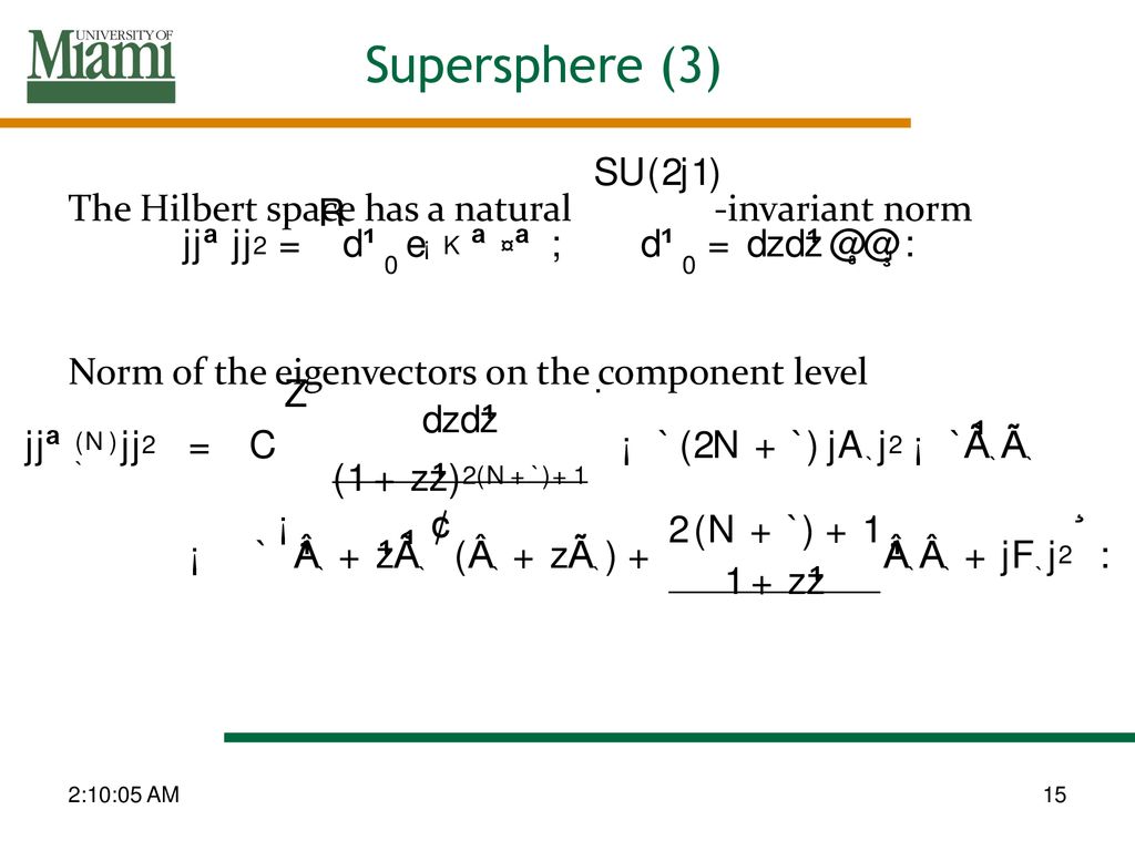 Unitary Spherical Super Landau Models Andrey Beylin Ppt Download