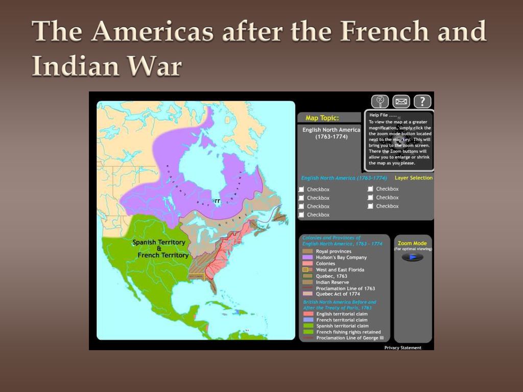 The Americas after the French and Indian War