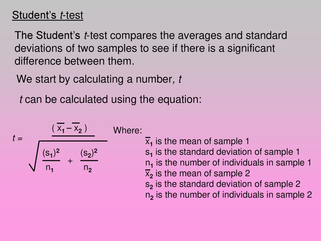Student s test. T-тест. T Test Formula. Student t-Test. T Test examples.