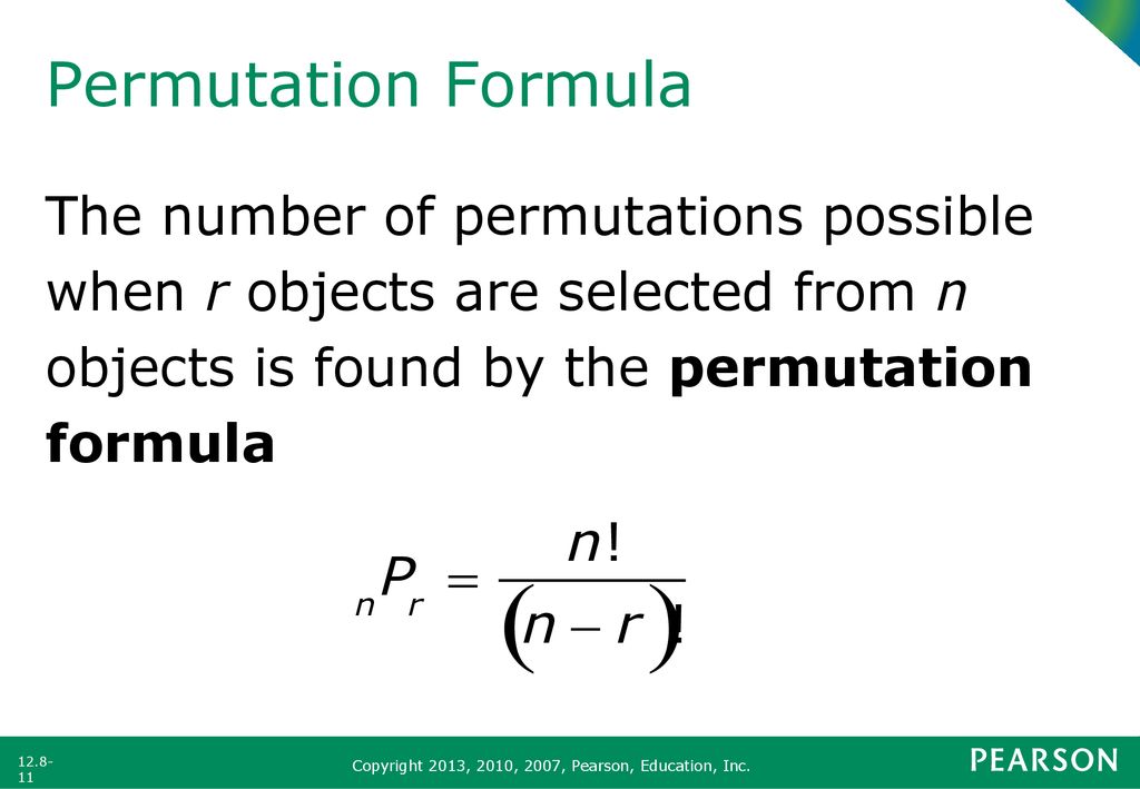 Section 12 8 the counting principle and permutations ppt download
