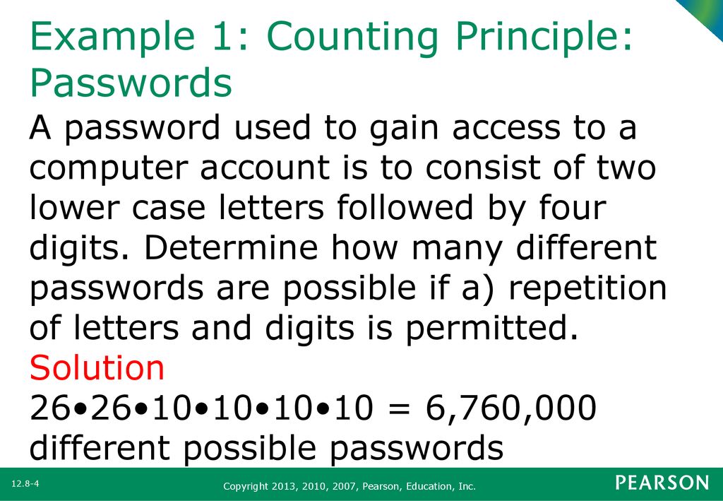 Section 12 8 The Counting Principle And Permutations Ppt Download