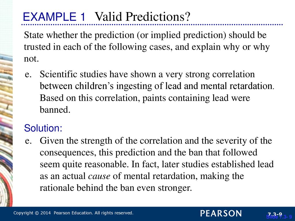 EXAMPLE 1 Valid Predictions