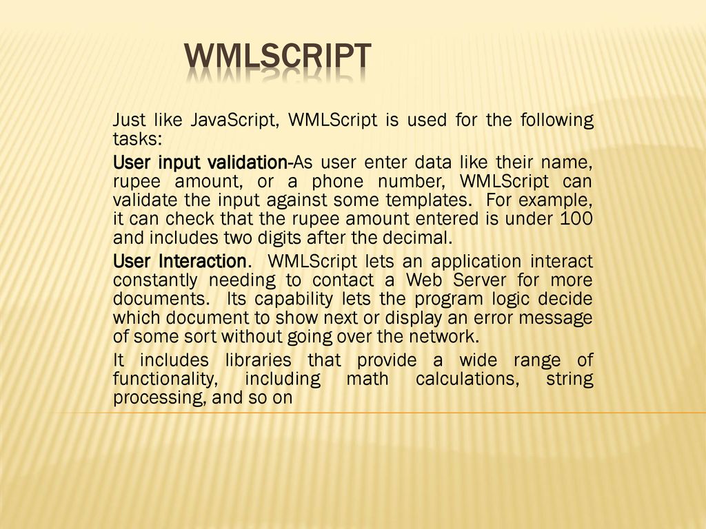 M-Commerce Wireless Markup Language (WML) By Prof T.R. Vaidyanathan ...
