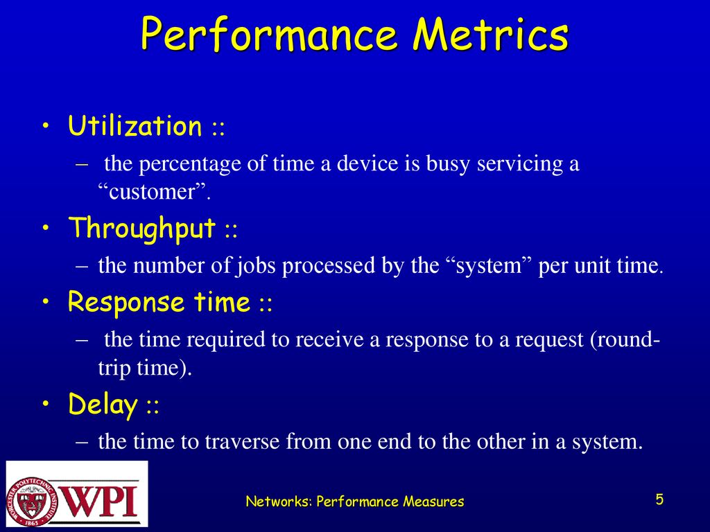 Computer Network Performance Measures - ppt download