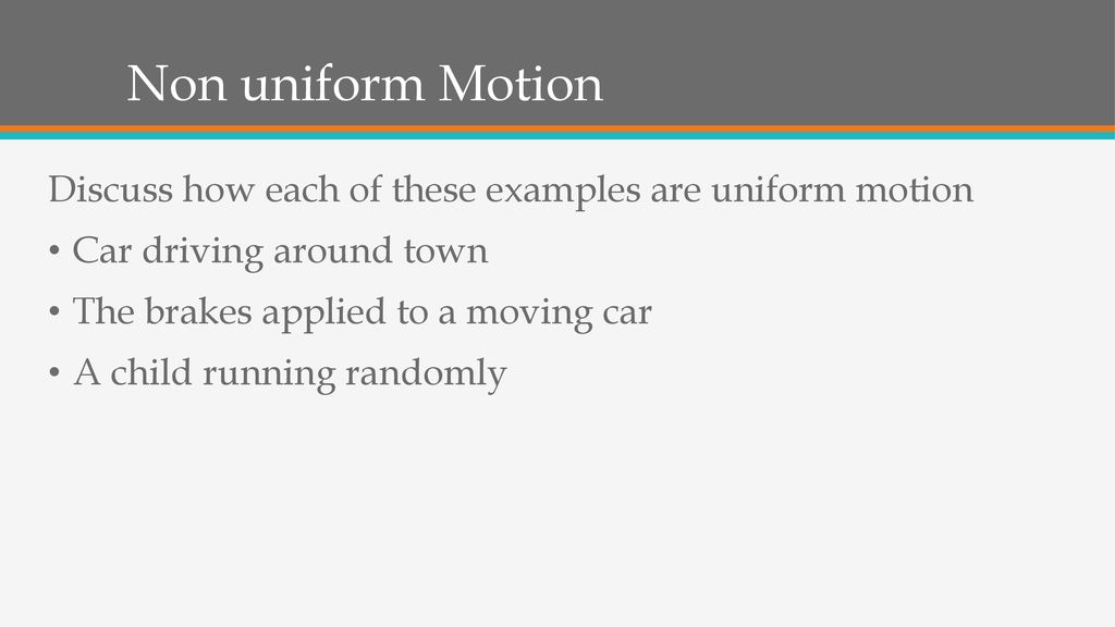 And uniform accelerated motion ppt download