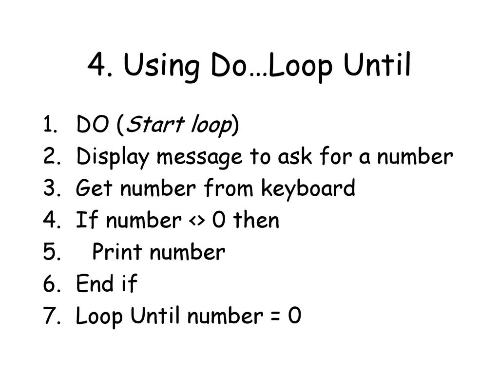 Higher Computing Using Loops. - ppt download
