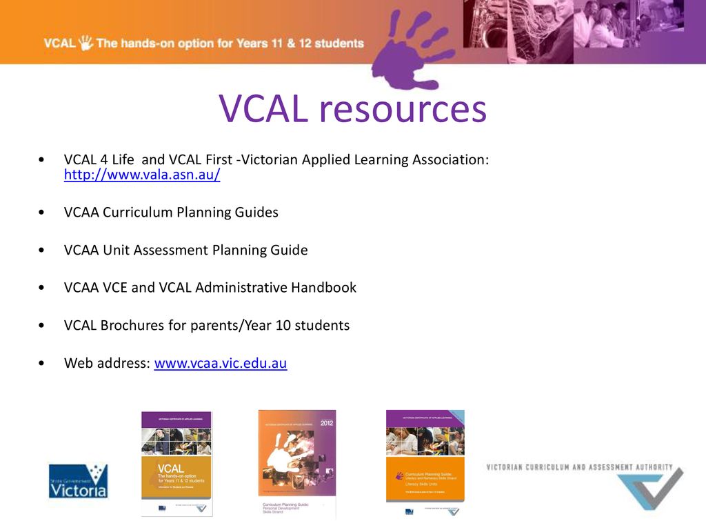 VCAA VET VCAL Briefings November/December ppt download