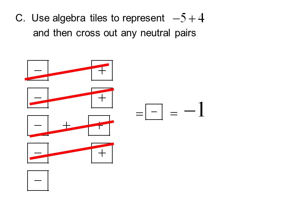 C. Use algebra tiles to represent