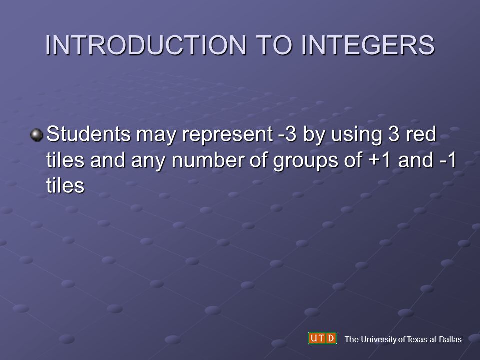 INTRODUCTION TO INTEGERS