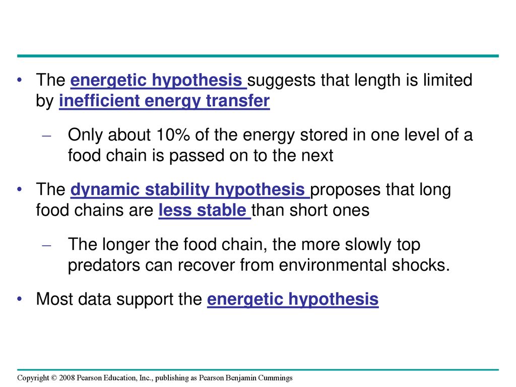 what is a energetic hypothesis
