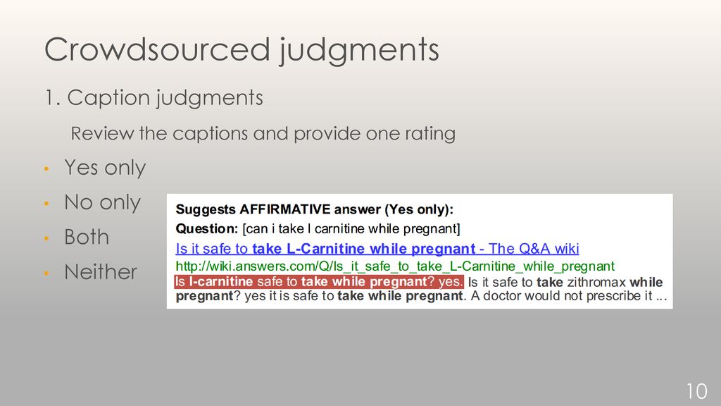 Crowdsourced judgments