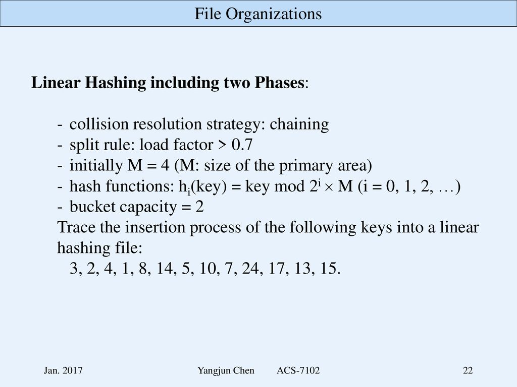 static hashing & dynamic hashing hash function - ppt download