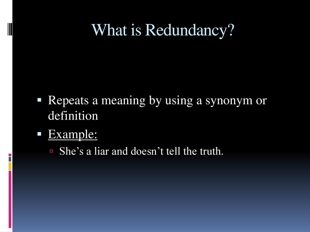Redundancy what it means 47 off www pinnaxis