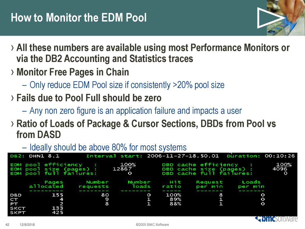 How to Monitor the EDM Pool
