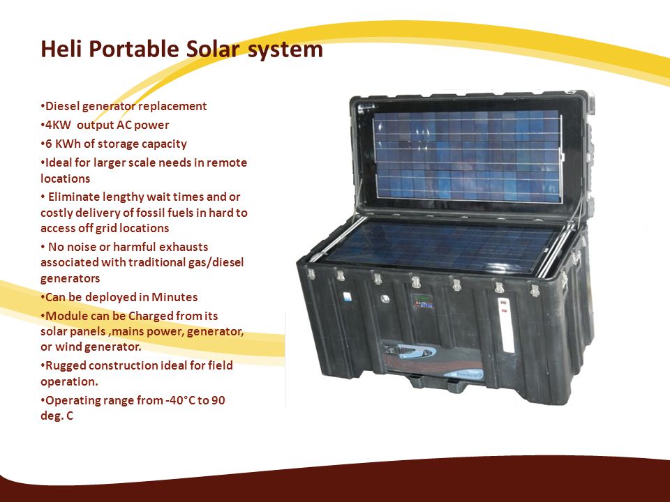 Heli Portable Solar system